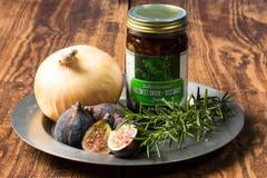 Fig Sweet Onion and Rosemary Jam on Rosemary Cheese