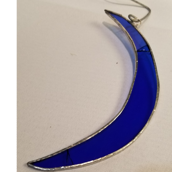 Stain glass crescent moon